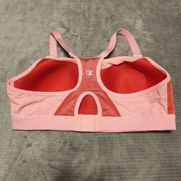 Champion The Show-Off Sports Bra Size L Red Pink 1666 - Picture 2 of 4